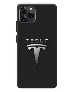 Чохол для Blackview A95 з картинкою «Сталевий логотип Tesla»