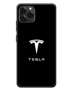 Чохол для Blackview A95 з картинкою «Tesla White Logo»