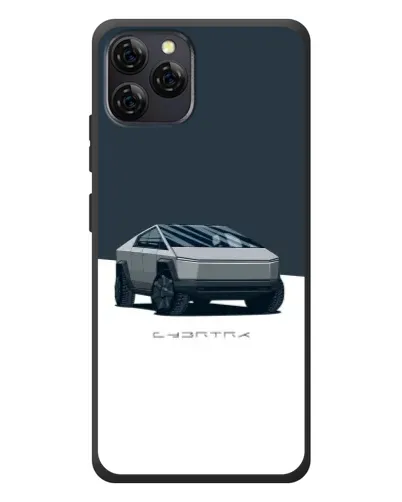 Чохол для Blackview A95 з картинкою «Сріблястий Cybertruck Tesla»