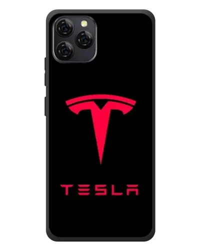 Чохол для Blackview A95 з картинкою «Tesla Red Logo»