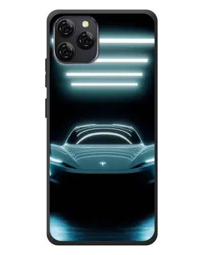 Чохол для Blackview A95 з картинкою «Tesla в неоні»