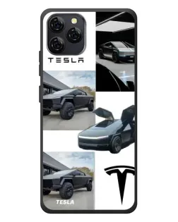 Чохол для Blackview A95 з картинкою «Колаж Cybertruck Tesla»
