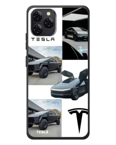 Чохол для Blackview A95 з картинкою «Колаж Cybertruck Tesla»