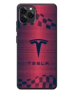 Чохол для Blackview A95 з картинкою «Тесла червоний карбон»