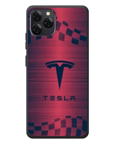 Чохол для Blackview A95 з картинкою «Тесла червоний карбон»