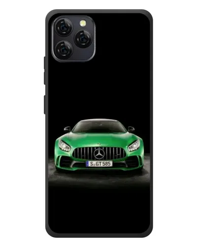 Чохол для Blackview A95 з картинкою «Mercedes — неоновий лого»