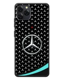 Чохол для Blackview A95 з картинкою «Mercedes — бірюзовий акцент»