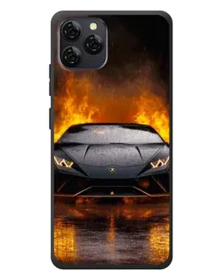 Чохол для Blackview A95 з картинкою «Lamborghini у вогні»