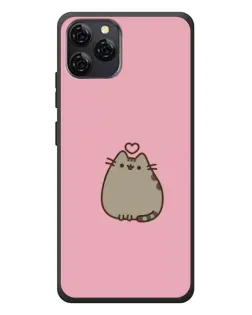 Чехол для Blackview A95 с картинкой «Pusheen сердце»