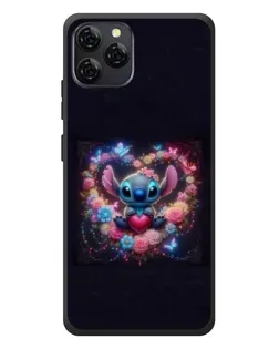Чехол для Blackview A95 с картинкой «Stitch в цветах»