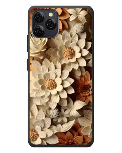 Чехол для Blackview A95 с картинкой «Бежевый флористический декор» Чехол для Blackview A95 с картинкой «Бежевый флористический декор»
