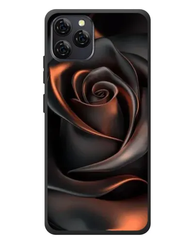 Чохол для Blackview A95 з картинкою «Шовкова чорна троянда»