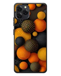 Чохол для Blackview A95 з картинкою «Об'ємні помаранчеві сфери»