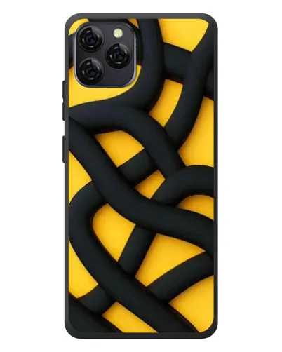 Чохол для Blackview A95 з картинкою «Чорне жовте переплетення» Чохол для Blackview A95 з картинкою «Чорне жовте переплетення»