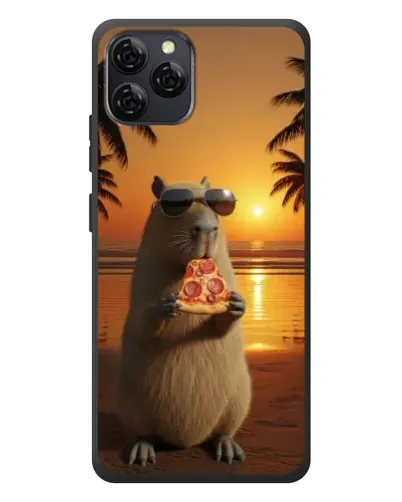 Чехол для Blackview A95 с картинкой «Капибара с пиццей» Чехол для Blackview A95 с картинкой «Капибара с пиццей»