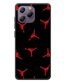 Чохол для Blackview A96 з картинкою «Jordan Red Pattern»