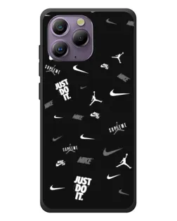 Чохол для Blackview A96 з картинкою «Nike Black Pattern»