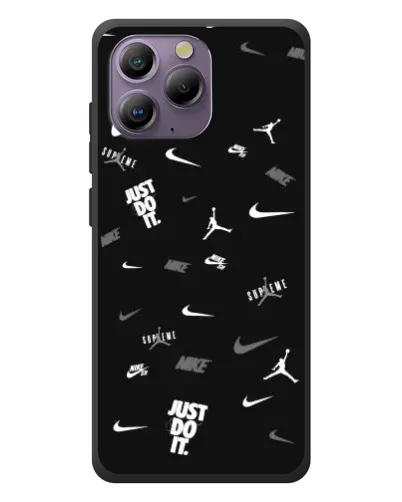 Чохол для Blackview A96 з картинкою «Nike Black Pattern»