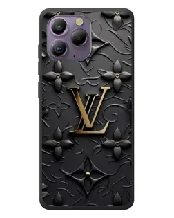 Чехол для Blackview A96 с картинкой «Кожаная текстура LV»