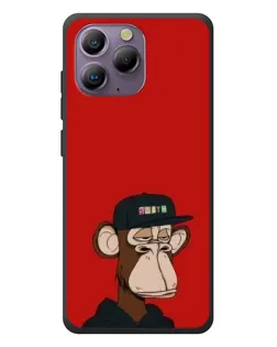 Чохол для Blackview A96 з картинкою «Bored Ape — червоний фон»