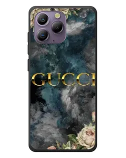Чохол для Blackview A96 з картинкою «Абстрактні квіти Gucci»