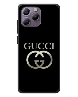Чехол для Blackview A96 с картинкой «Gucci — золото на черном»