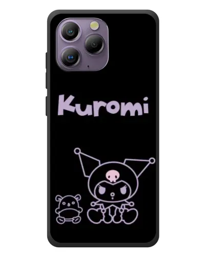 Чехол для Blackview A96 с картинкой «Kuromi — черный минимализм»