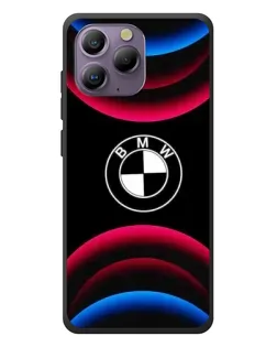 Чохол для Blackview A96 з картинкою «Логотип BMW та неонові дуги»