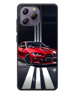 Чохол для Blackview A96 з картинкою «Червона BMW на дорозі»