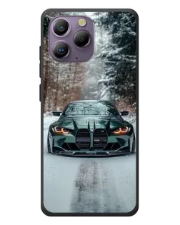 Чохол для Blackview A96 з картинкою «BMW у зимовому лісі»