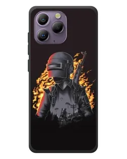 Чохол для Blackview A96 з картинкою «PUBG — вогняний силует»