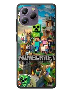 Чехол для Blackview A96 с картинкой «Замок Minecraft»