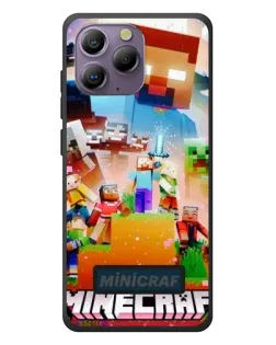 Чехол для Blackview A96 с картинкой «Minecraft герои игры»