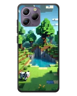 Чехол для Blackview A96 с картинкой «Minecraft летний день»