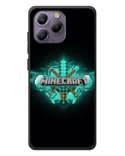 Чехол для Blackview A96 с картинкой «Minecraft Diamond лого»
