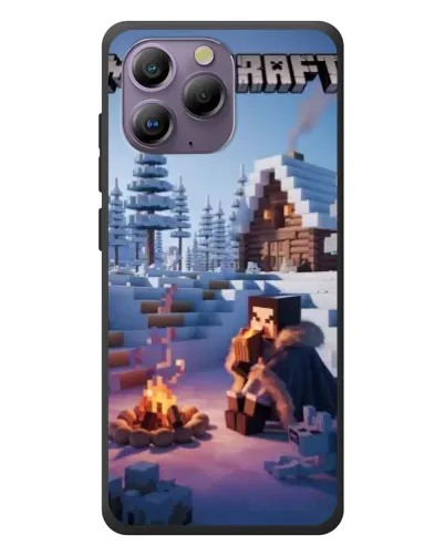 Чехол для Blackview A96 с картинкой «Зимний Minecraft» Чехол для Blackview A96 с картинкой «Зимний Minecraft»