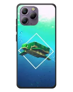 Чохол для Blackview A96 з картинкою «Черепаха Minecraft»