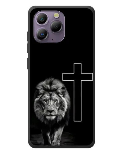 Чохол для Blackview A96 з картинкою «Лев та Хрест»