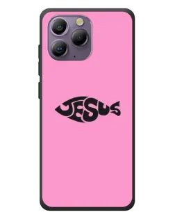 Чохол для Blackview A96 з картинкою «Рожевий символ Jesus»