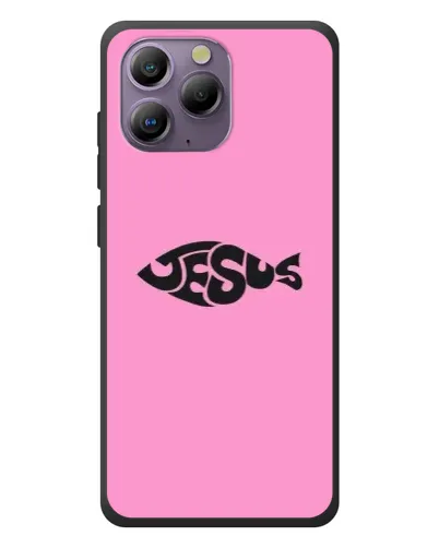 Чохол для Blackview A96 з картинкою «Рожевий символ Jesus»