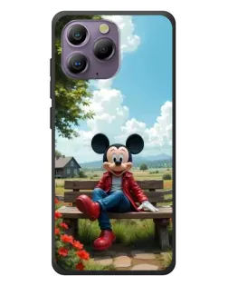Чехол для Blackview A96 с картинкой «Микки на скамейке»