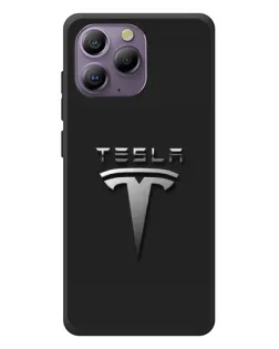 Чохол для Blackview A96 з картинкою «Сталевий логотип Tesla»