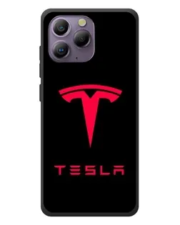 Чохол для Blackview A96 з картинкою «Tesla Red Logo»