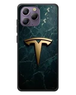 Чохол для Blackview A96 з картинкою «Мармурова Tesla Gold»