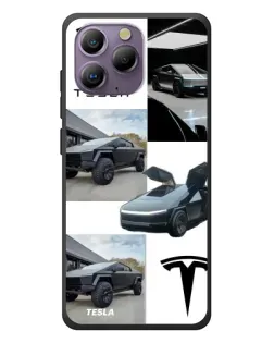 Чохол для Blackview A96 з картинкою «Колаж Cybertruck Tesla»