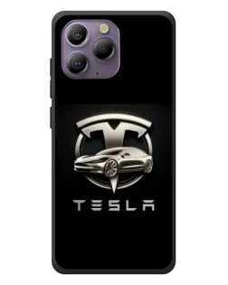 Чохол для Blackview A96 з картинкою «Tesla — срібне авто»