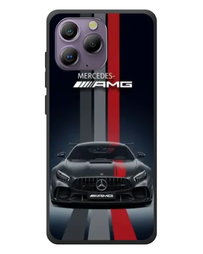 Чохол для Blackview A96 з картинкою «Mercedes — білий карбон»