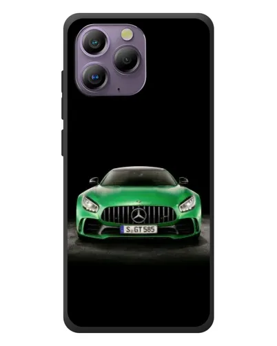 Чохол для Blackview A96 з картинкою «Mercedes — неоновий лого»