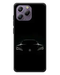 Чехол для Blackview A96 с картинкой «Mercedes — силуэт авто»