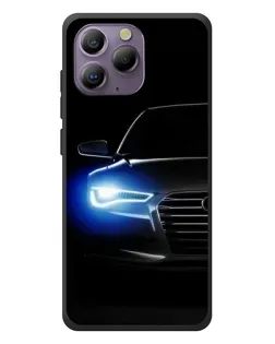 Чохол для Blackview A96 з картинкою «Неоновий погляд Audi»